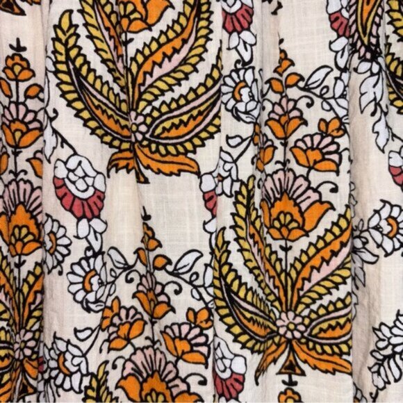 Max Studio Women’s M/L Multicolour Patterned Skirt Autumn Boho Coastal Longline - Picture 4 of 7